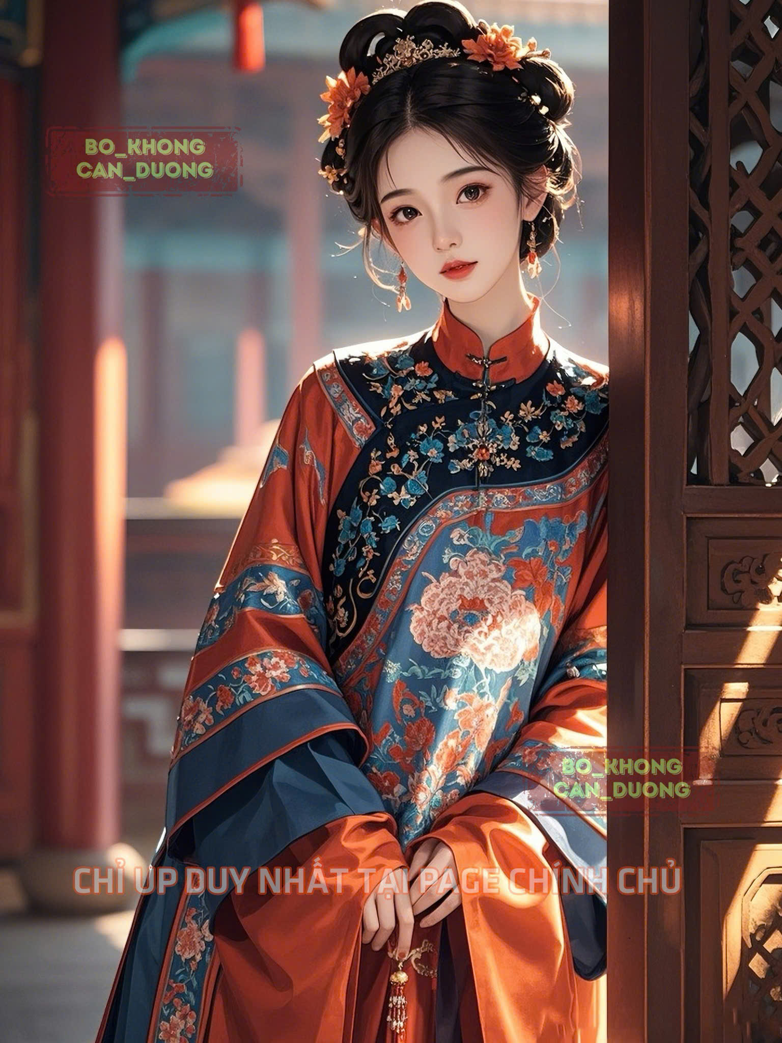 KHĂN HỒNG HAI LẦN VÉN