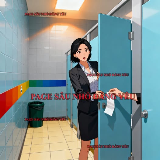 Kẹt Trong Buồng Vệ Sinh Vì Hết Giấy